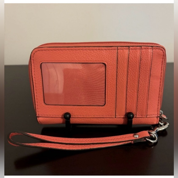Coach Campbell Coral Turnlock Wallet Wristlet - Picture 3 of 8